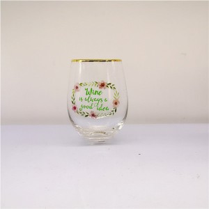 Happy Mothers Day Stemless Wine Glass