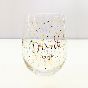 Happy Birthday 22 oz Stemless Wine Glass