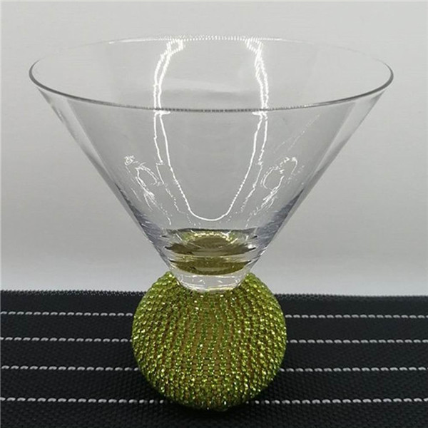 Stemless Martini Glass, Turquois