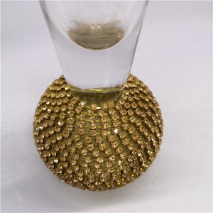 Stemless Champagne Flute with Rhinestone Ball Base