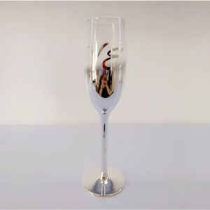 Glass Champagne Flutes 2 Wedding Toasting Glasses