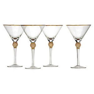 Martini Glass Embedded with Luxe Rhinestone