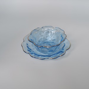 Sprayed Color Glass Plate And Bowl Made In China