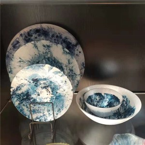 Glass Charger Plate and Salad Bowl Sets