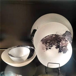 Glass Charger Plate and Salad Bowl Sets