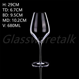 wholesale 680ml Clear Red Wine Glass