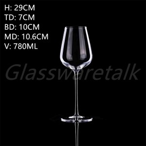stemware clear wine glass made in china