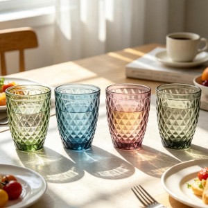 Solid Colored Glass Tumbler — Machine Made