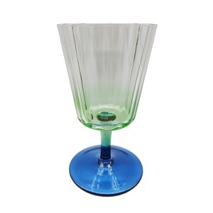 Wholesale Glass Ribbed Wine Glasses Sets