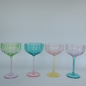 Set Of 4 Colorful Cocktail Glass Exporter