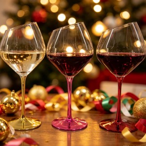 Light Luxury Stemware Sets – Slanted Red Wine Glasses