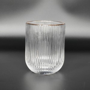 OEM Gold Rim Glass Tumbler Custom – Professional Glassware Manufacturer in China