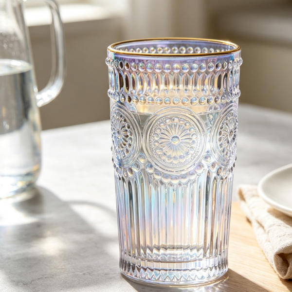Rainbow Ion-plated Glass Tumbler – for Home Use Featured Image