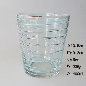 Solid Color Hand-Blown Glass Cup For Home