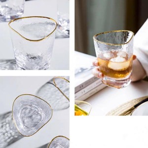 Gold Rim Glass Tumbler