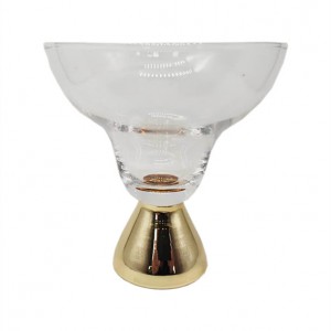 Personalized Sagaform Gold Club Margarita Glasses