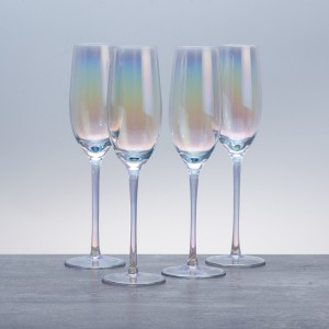 champagne glass with ion plating