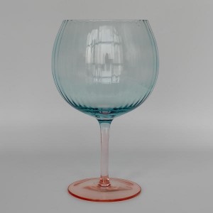 Blue Balloon Wine Glass