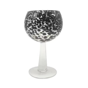 Tag Black White Confetti Gin Glass Collection