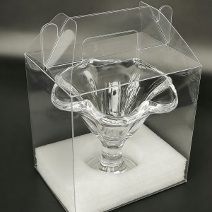 Glass Ice Cream Cup Dessert Holder Machine Made