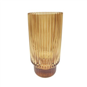 Ribbed Drinking Glass For Houseware