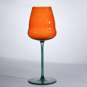 Spray Colored Wine Glass – Drinkware