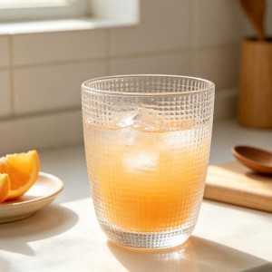 OEM Clear Glass Tumbler With Custom Packaging