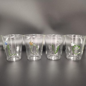 Borosilicate Glass Tumbler with Icon