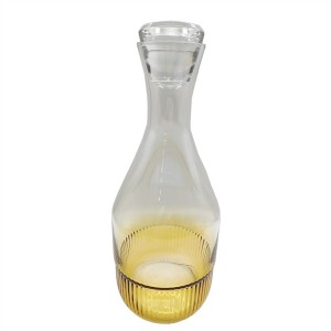 Amber Glass Jar With Tumbler Sets Tableware