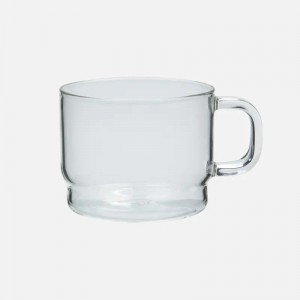 Wholesale Space-Saving Stackable Glass Espresso Mug with Handle | Glasswaretalk