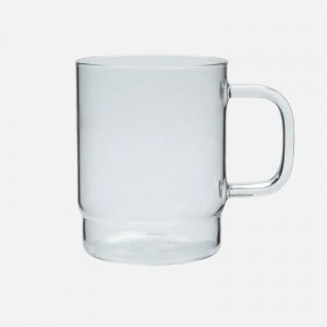 Wholesale Space-Saving Stackable Glass Espresso Mug with Handle | Glasswaretalk