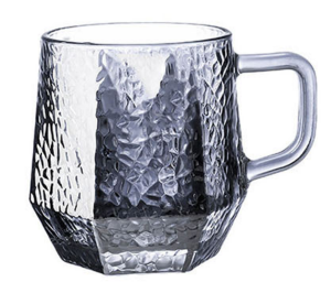 255ml Black Glass Cup