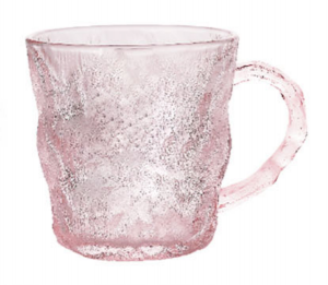 325ml Pink Glass with Handle